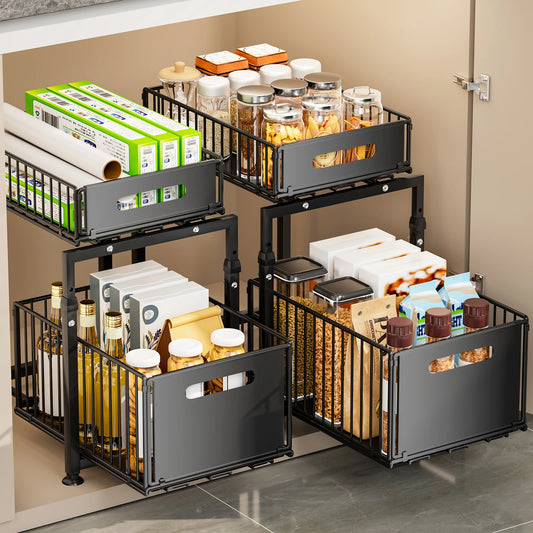 Under Sink Pull Out Kitchen Sink Organizer