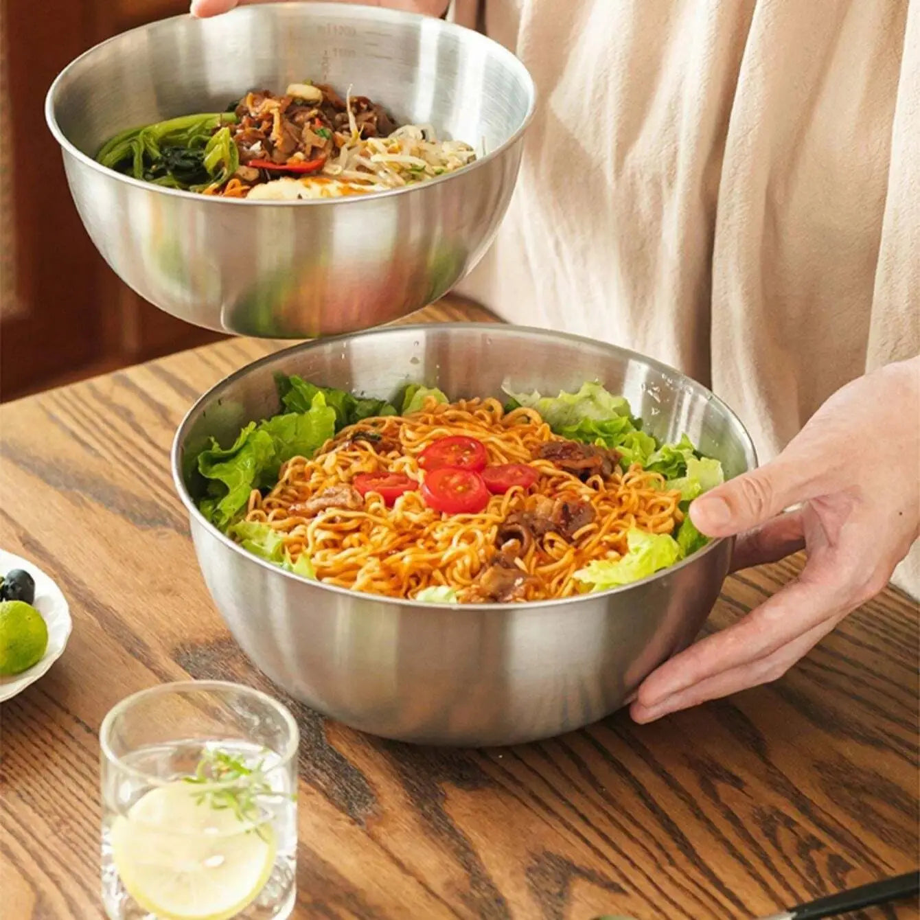 17/19/22CM Stainless Steel Bowls  Multi use