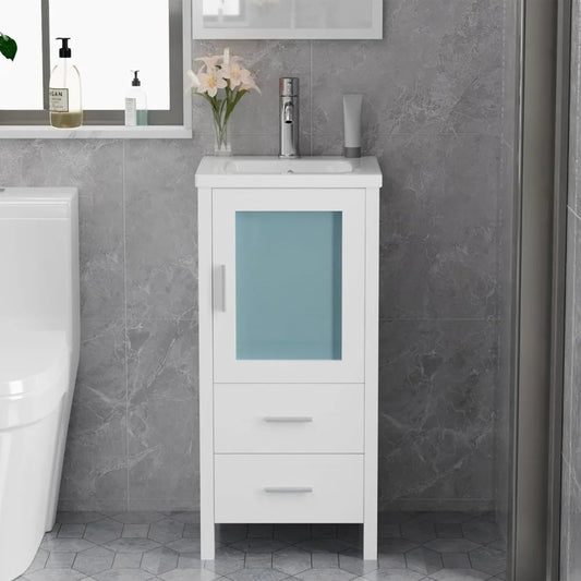 16" Bathroom Vanity with Sink