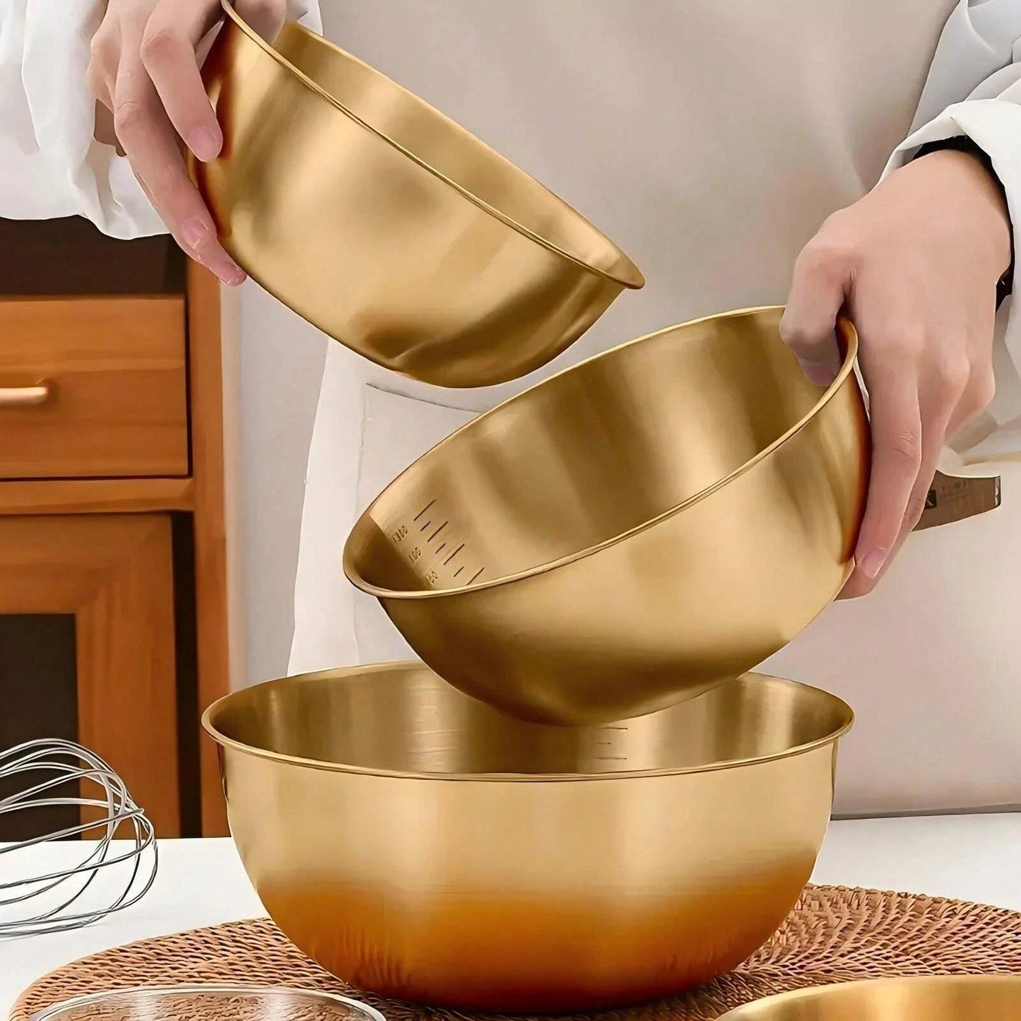 17/19/22CM Stainless Steel Bowls  Multi use