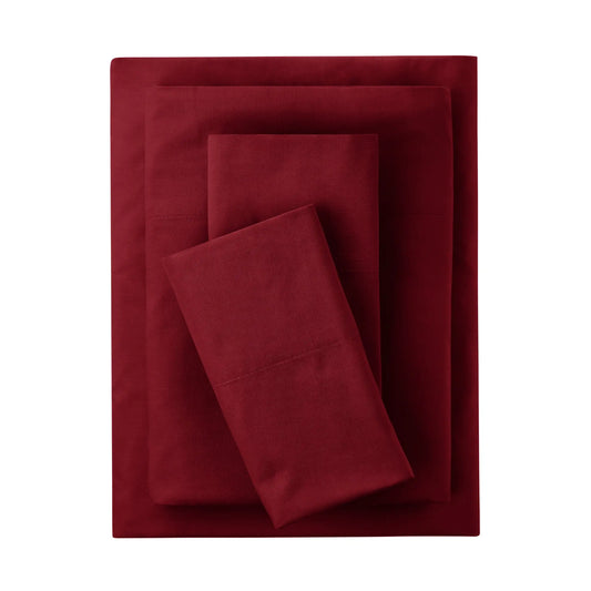 Luscious Merlot Cotton Blend Sheet Set,