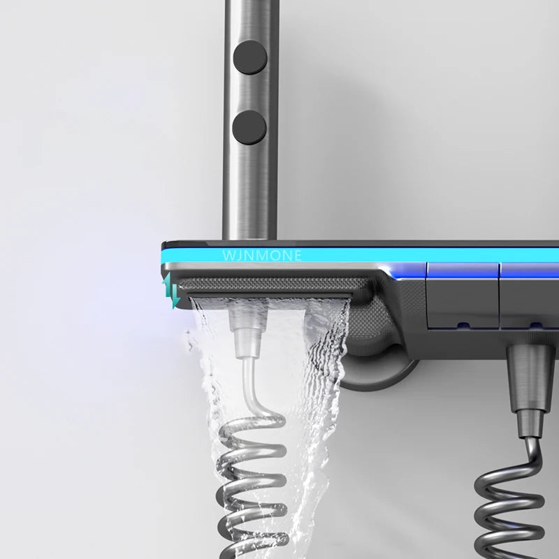 Luxury Shower Piano Key Smart Digital Display