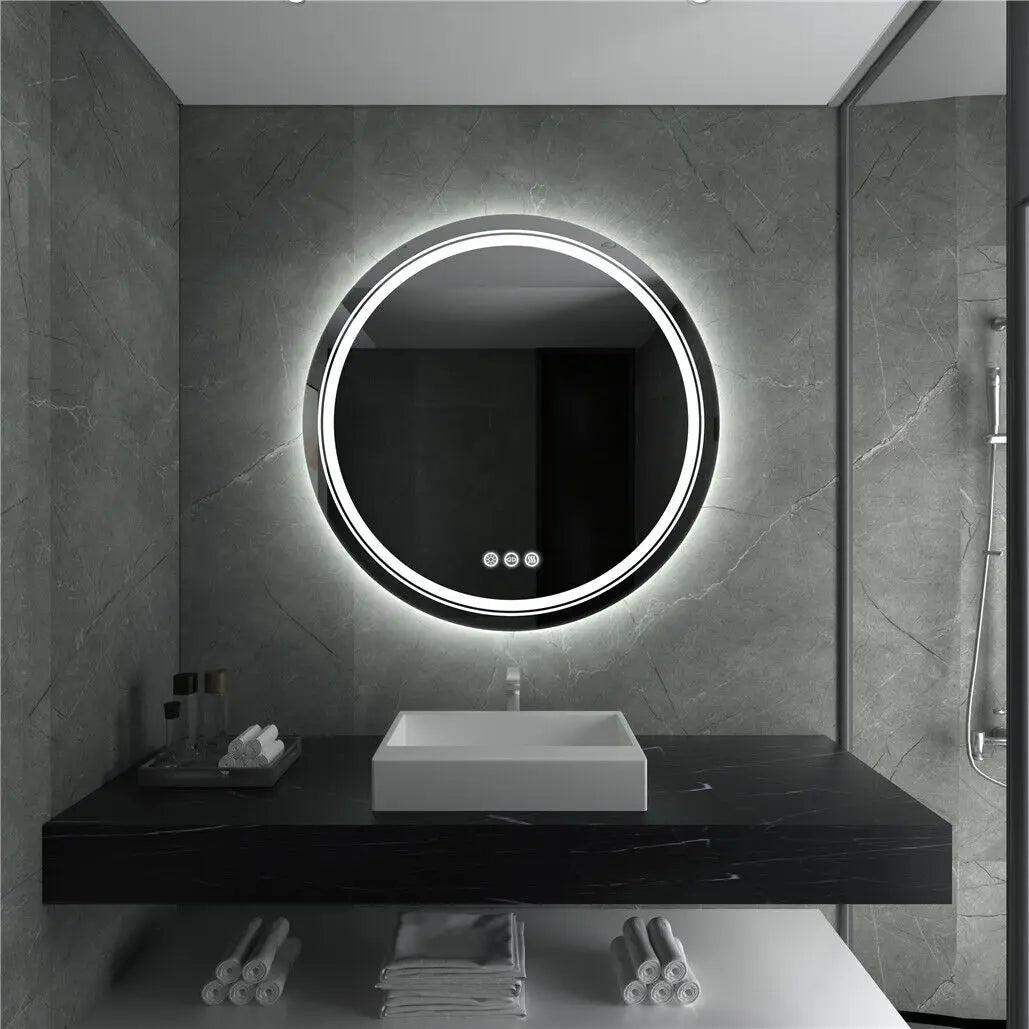Smart Illuminate LED Round Waterproof Fogless Mirror