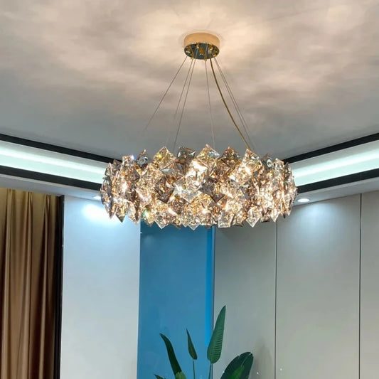 Crystal Chandelier Lighting Modern Luxury Living Room